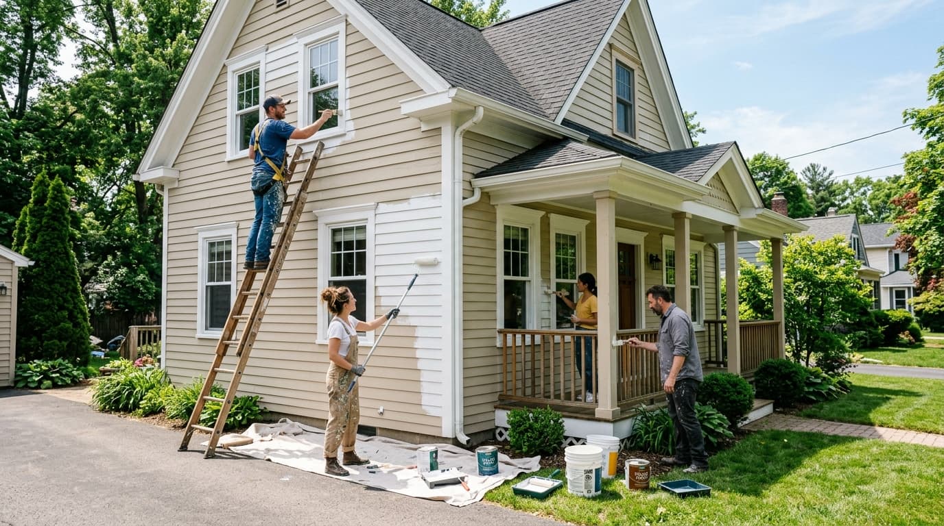 Regency USA Painting team at work